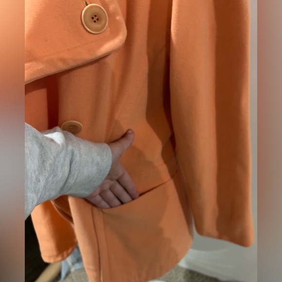 Escada VINTAGE Double-Breasted Orange‎ Jacket MEDIUM - Picture 6 of 13